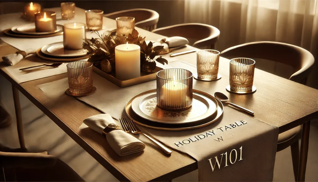 holiday table w101